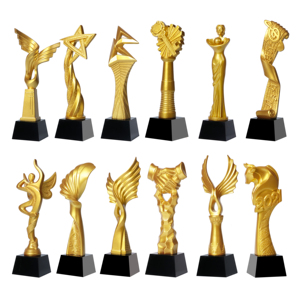 ถ้วยรางวัลคริสตัลเรซินคลาสสิกที่ปรับแต่งได้รางวัลทองคำสำหรับการรับรู้และความสำเร็จขององค์กร - Product Image 3