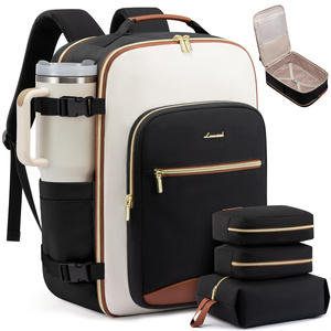 Valises de voyage LOVEVOOK 40L pour femmes et hommes, grands sacs à dos de voyage pour affaires avec 3 cubes de rangement, sac pour ordinateur portable - Product Image 1