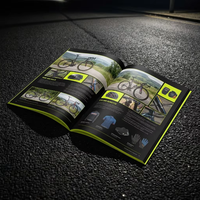 Cetak Brosur Softcover Kertas Karton Berkualitas Tinggi A4 A5 Full Color Offset Printing Perfect Bound, Pabrik OEM Grosir Kustom