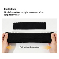Bandeau de sport en polyester absorbant la transpiration, couleur unie, pour la course à pied, le fitness, le basketball/football, antidérapant, très élastique