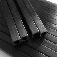 Tube carré en fibre de carbone pultrudée sur mesure, 5 mm, 6 mm, 8 mm, 10 mm, profil structurel léger