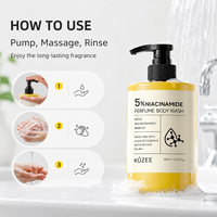 Fabrieksdirect Niacinamide Douchegel met Fruitzuur, Hyaluronzuur, Gladmakende, Exfoliërende en Hydraterende werking