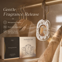 Désodorisant Solide Parfumé Écologique OEM ODM 60g, Parfum Poétique Longue Durée, Désodorisant Suspendu pour Armoire et Penderie