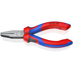 KNIPEX 20 02 140 Alicates de punta plana con mangos ergonómicos, negros 140 mm - Product Image 1