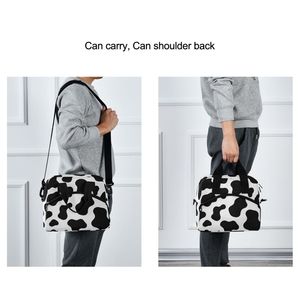 Bolsa de Almuerzo Personalizada con Estampado de Vaca y Cierre de Cremallera, Bolsa Térmica Aislada al por Mayor para Mujeres, Viajes y Picnic - Product Image 3
