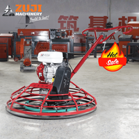 ZUJI ZJ90 Fraiseuse à béton thermique haute puissance 5,5 CV, 150 tr/min, diamètre de travail 90 cm, moteur Lifan, commande manuelle