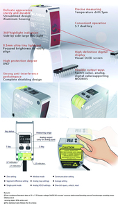 เซ็นเซอร์วัดระยะทางแบบเลเซอร์มาตรฐาน Lanbao 85 มม. 30vdc - Product Image 3