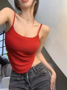 ไม่สมดุล<span class=keywords><strong>ภายใน</strong></span>ด้วยแผ่นหน้าอกเสื้อแขนกุดข้างนอกเพื่อสวมใส่เสื้อกั๊กเซ็กซี่เล็กๆน้อยๆเสื้อผู้หญิงเชือกผูกคอสำหรับเด็กผู้หญิงใส่ในฤดูร้อน - Product Image 5