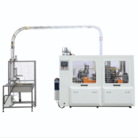 Machine à fabriquer des gobelets en papier pour crème glacée entièrement automatique à grande vitesse, équipement de formage de gobelets pour boissons froides