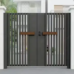 Grandsea廉价栅栏门菲律宾门和栅栏最畅销的双重安全铝栅栏和房屋门