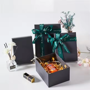 Stock Lid and Base <b>Gift</b> Box Paper Cardboard Jewelry Box With <b>Ribbon</b> - Product Image 4