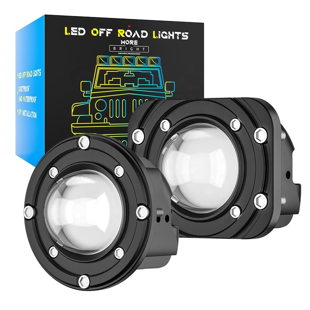 DXZ 3-Inch Square LED Spotlight Waterproof Work Light for Off-Road 4x4 Car & Boat New Condition