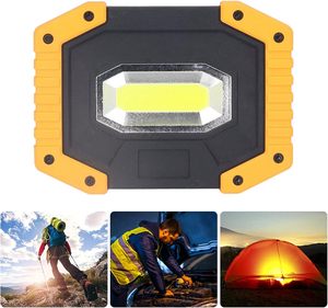 Projecteur de chantier LED haute luminosité 3,7 V avec batterie incluse, lampe d'urgence portable COB LED rechargeable avec batterie externe WD-841 - Product Image 2