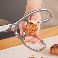 Ciseaux de cuisine en acier inoxydable Kingwise avec logo personnalisé, robustes, multi-usages, pour couper les os de poulet et la viande, 4 lames