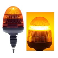 مصباح تحذير LED فائق السطوع بـ 39 مصباحًا، متوافق مع معيار ECE R65، 120 وميض أحادي أو مزدوج، IP56، تثبيت مرن دائم، 12-24 فولت، مصباح تحذير للمركبات