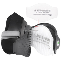 Vente en gros de demi-masques respiratoires de sécurité industrielle 350D en caoutchouc, masques à gaz, protections faciales, équipement de protection individuelle, origine Shandong