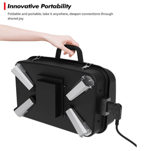Portable Smokeless Electric Grill 58.5x38.5x25cm Foldable Outdoor Camping Tabletop BBQ For Meat Roasting - Product Image 3