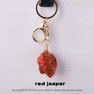 Gantungan Kunci kristal buatan tangan-liontin batu mentah kustom untuk toko hadiah Spiritual (harga grosir) - Product Image 6