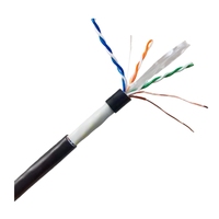 Kabel Jaringan LAN CAT6 Berkualitas Terbaik, Produsen Kabel Konduktor Padat Berlapis PVC Biru, Double Sheath, 1000ft UTP 24AWG Cat6