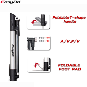 <span class=keywords><strong>Pompe</strong></span> à air pour vélo miniature en alliage d'aluminium, <span class=keywords><strong>pompe</strong></span> manuelle, <span class=keywords><strong>pompe</strong></span> à vélo avec manomètre - Product Image 2
