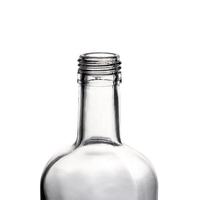 Vente en gros de bouteille de vodka whisky spiritueux liqueur sur mesure à prix raisonnable grande bouteille ronde en verre cylindrique
