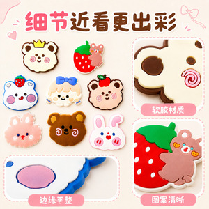 Parches de Goma Suave con Diseño de Animales, Decoraciones de PVC para Ropa y Bolsos, Diseño Personalizado - Product Image 2