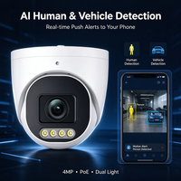 Kamera Dome Keamanan POE Dakang AI Dual Light 4MP Auto Focus 5X Zoom, Penglihatan Malam, Deteksi Gerakan, Sensor CMOS, Garansi 1 Tahun