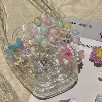 Nouveaux charms pour chaussures en gelée style Ins d'été, boucles décoratives DIY de luxe minimalistes, accessoires de mode pour sabots