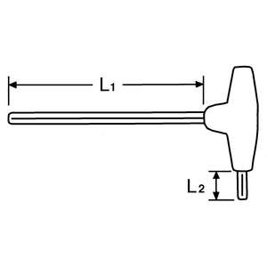 Heyco 01347001080 Torx®-ประแจ, “L”-รูปสำหรับ Torx®-สกรูซ็อกเก็ต - Product Image 2
