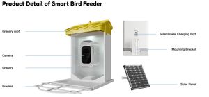 Mangeoire intelligente 2L avec caméra HD Noël essentiel pour les amoureux des oiseaux - Product Image 5