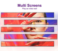 Écran LCD extensible toutes tailles pour Android / Version avec barre de défilement / Panneau LCD d'origine / Écran LCD ultra-large