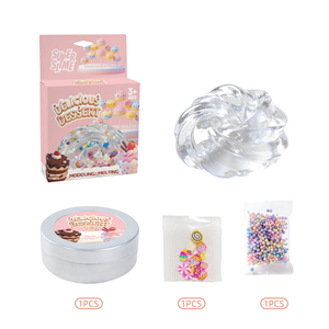 ชุดทำสไลม์ขนมหวานใสและสไลม์เนย พร้อมดินน้ำมันสำหรับปั้น สนุกกับการละลายและสร้างสรรค์ ของเล่นสไลม์ DIY สำหรับเด็ก ขายส่งจำนวนมาก - Product Image 2