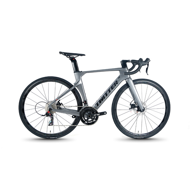 R10 700C Carbon Fiber Road Bike 22 Speed Disc Brake TWITTER Carbon Road Bicycle Race Bicycle