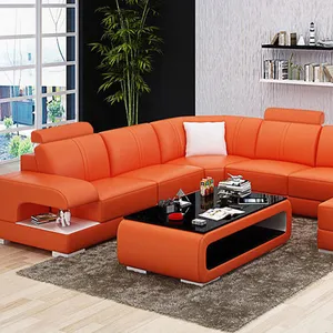 Contemporary Sofa Set Furniture Modern Leather Lounge Cor ner