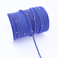 Cuerda de Cristal con Pedrería para Decoración de Ropa, Sombreros, Zapatos y Bolsos, con Acabado Brillante para Otras Prendas