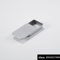 Boîte en fer YS Mini avec couvercle coulissant, boîte de rangement portable pour bijoux de mariage, piluliers, conteneur de rangement domestique, boîte en étain à ouverture coulissante