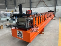 Machine de formage à rouleaux IRONSTAR automatique C75 C Z pour profilés de câblage, équipement de charpente en acier galvanisé pour canaux en C, PLC