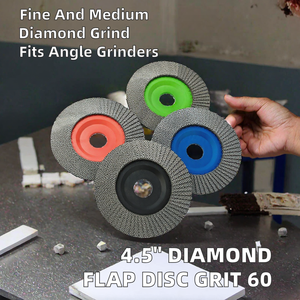 SiYu SiYu-N31 Disque à lamelles hybride diamanté vitrifié 4,5 pouces 115 mm 22,23 mm Grain 60 pour carrelage en porcelaine, acier inoxydable, céramique - Product Image 2