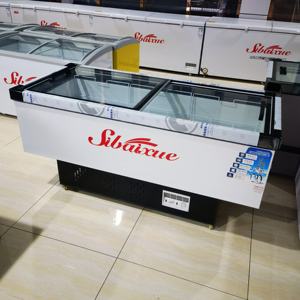 Lemari Pendingin Horizontal 2 Pintu Terbuka 1,3m dengan Pendinginan Langsung, Ukuran 1300*650*850mm, Freezer Supermarket dengan Pintu Kaca Kecil - Product Image 4