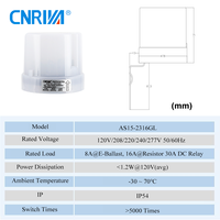 CNRIYA AS15-2316GL Sensor de Luz Fotocélula Electrónico Automático de Amanecer y Anochecer, Interruptor Detector, Controlador de Lámpara Inductivo