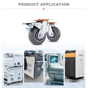Angemessener Preis 4-8 Zoll 300KG 350KG 400KG Last Leise Arbeits räder Medizinische Ausrüstung Hochleistungs-Lenkräder - Product Image 5