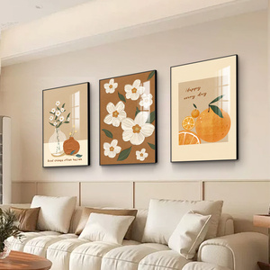 Decoración del hogar pintura moderna Simple Naturaleza muerta flor tríptico comedor pared pintura nórdica pared arte Mural pintura - Product Image 2