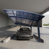 Abri multi-temps pour véhicules, auvent de carport avec support pour panneaux solaires pour stationnement résidentiel, carport solaire