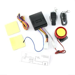 Factory universal Waterproof 125dB remote control anti theft one way moto security alarm system for motorcycle security