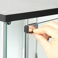 Vitrine à bijoux moderne en verre trempé personnalisée TMG-G39-1 avec éclairage LED pour la maison, le bar, le salon, l'entrée, l'hôtel, l'appartement, la vente au détail