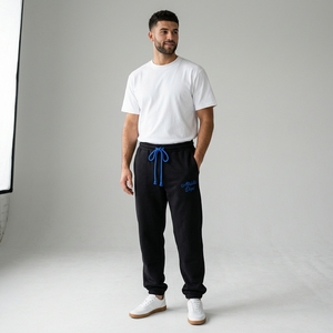 Superior Quality Casual Canvas Gym Wear Breathable <b>Loose</b> Fit Fleece <b>Joggers</b> Trousers For <b>Men</b> - Product Image 2