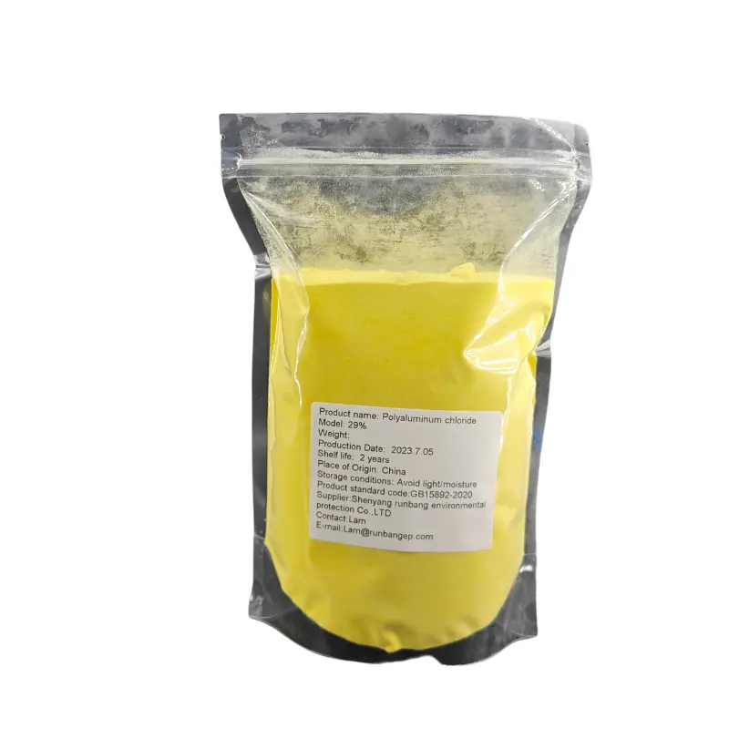 Poly poudre en aluminium CAS 28% de jaune de pureté du produit chimique 30%/1327 de traitement de l'eau de chlorure