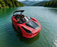 Jet ski flottant électrique pour 5 personnes, bateau en LLDPE non gonflable