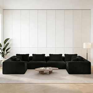 Divano Componibile <span class=keywords><strong>Moderno</strong></span> a Forma di Nuvola, Divano Senza Struttura a L per Soggiorno, Appartamenti, Camera da Letto, Nessun Montaggio Richiesto - Product Image 1