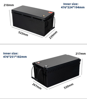 Superbe boîtier/enclosure en plastique ABS pour batterie LiFePO4 12V200A 250A, idéal pour le stockage d'énergie solaire et les batteries de voiturette de golf – Vente directe usine